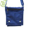 Cotton Messenger Bag Navy Blue 1